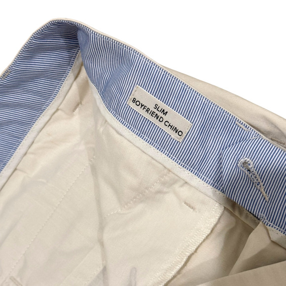 J. Crew Womens Slim Boyfriend Chino Ankle Length Pants Size 28 Beige - Picture 5 of 11